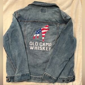 Mens Denim Jacket XL Old Camp Whiskey
